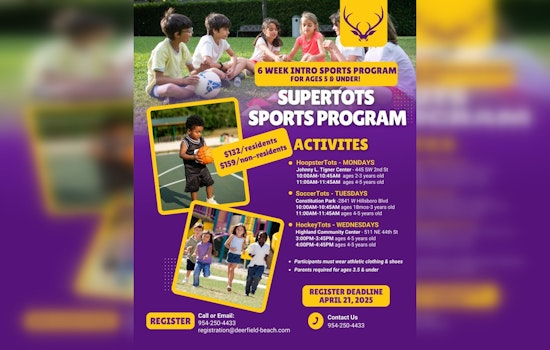 Deerfield Beach Launches 'Super Tots' Sports Programs for Children Under 5