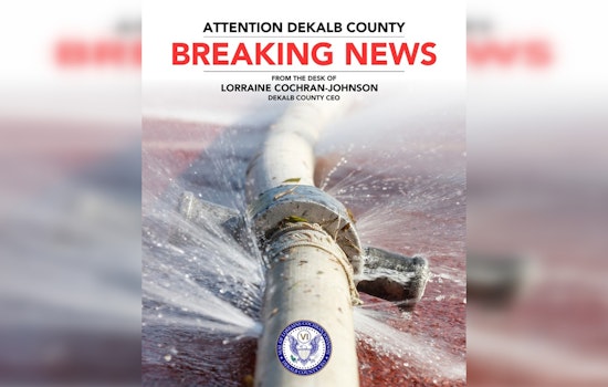 DeKalb County Crews Working to Repair Broken Water Main in Brookhaven, Bottled Water Distributed to Residents