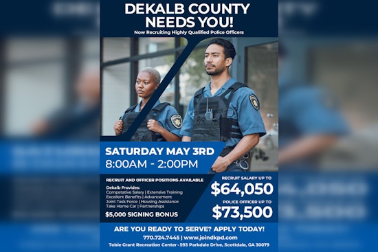 DeKalb County Police Department Hosts One-Stop Hiring Event in Scottdale with High Incentives