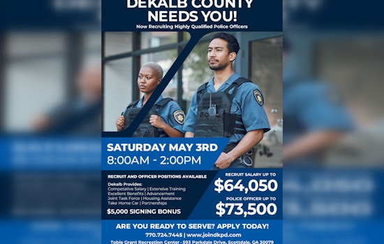 DeKalb County Police Department Hosts One-Stop Hiring Event in Scottdale with High Incentives