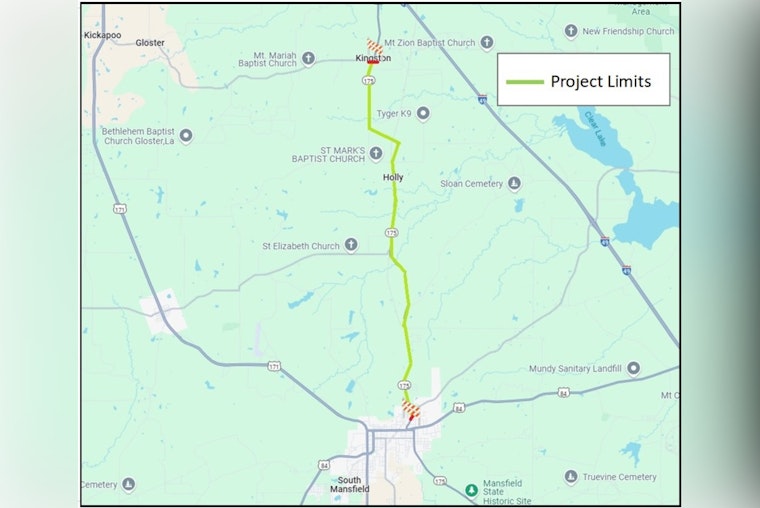 DeSoto Parish Roads Set for $11.2 Million Upgrade as LA 175 Improvement Works Kick Off in May