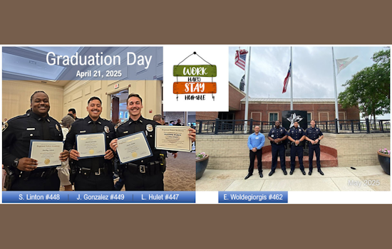 DeSoto Police Department Welcomes New Officers, Celebrates Their Achievements