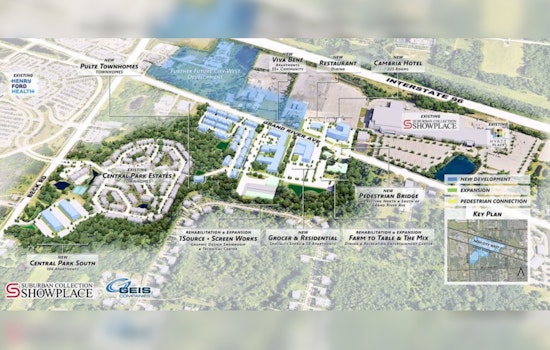 $270 Million Novi City West Development Aims to Revitalize Michigan's Grand River Avenue with Public Funding Key to Progress