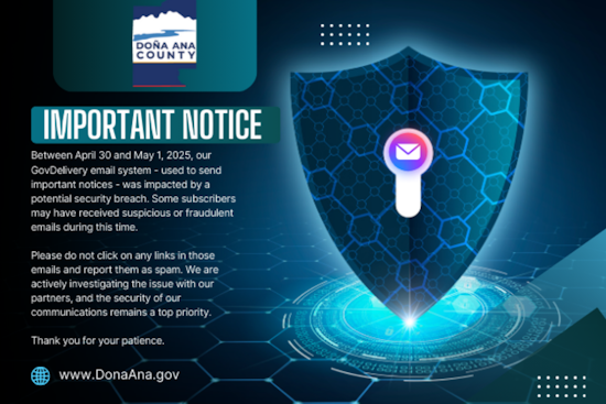 Doña Ana County News Portal Suffers Security Breach, Officials Urge Vigilance and Password Changes