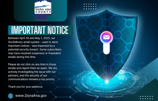 Doña Ana County News Portal Suffers Security Breach, Officials Urge Vigilance and Password Changes