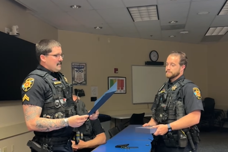 Douglas County Deputy Honored with Golden Handcuffs Award for Commitment to Community Safety
