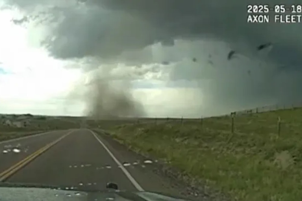 Douglas County Deputy's Dash Cam Captures Tornado as He Springs Into Action to Ensure Residents' Safety