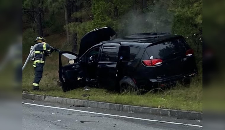 Driver Rescued from Fiery Crash by Good Samaritan on Route 3 in Bourne, Massachusetts
