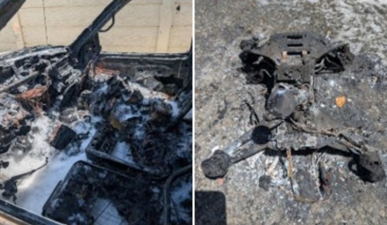 Drone Charging Incident Sparks Vehicle Fire in Mountain View, Prompting Safety Reminders