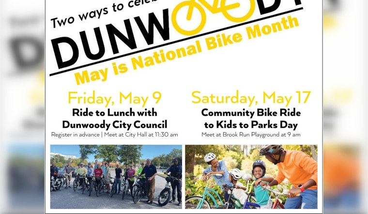 Dunwoody Invites Residents to Pedal with Purpose During National Bike Month Celebrations