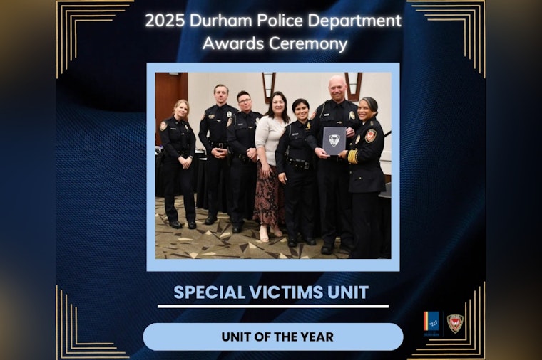 Durham Police Department Honors Special Victims Unit as '2024 Unit of the Year' for Exceptional Service