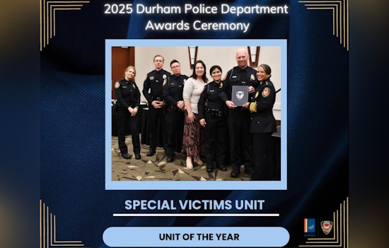 Durham Police Department Honors Special Victims Unit as '2024 Unit of the Year' for Exceptional Service
