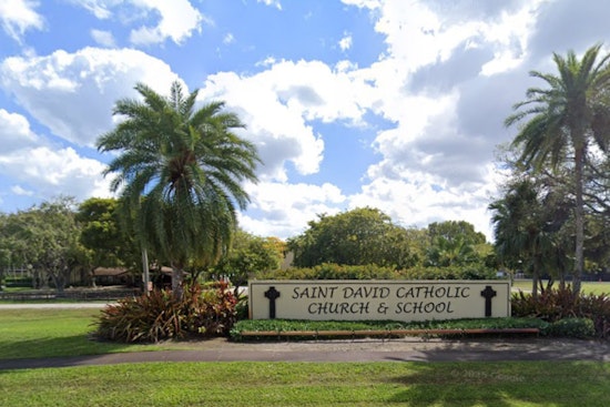 Early Morning Fire Damages Storage Shed and Part of Davie Catholic School, Investigation Underway