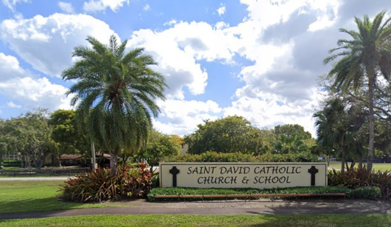 Early Morning Fire Damages Storage Shed and Part of Davie Catholic School, Investigation Underway