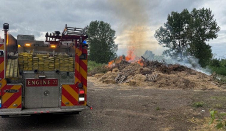 Early Season Brush Fire Near Portland International Raceway Quickly Contained by Firefighters