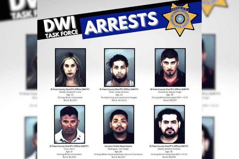 El Paso County Sheriff's Office Leads Massive DWI Crackdown, 48 Arrested in Multi-Agency Effort