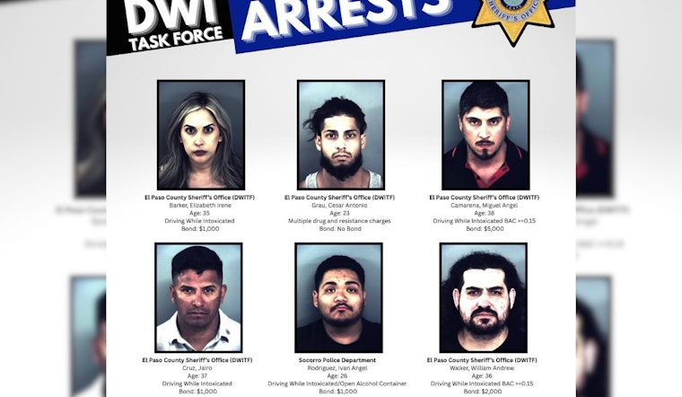 El Paso County Sheriff's Office Leads Massive DWI Crackdown, 48 Arrested in Multi-Agency Effort