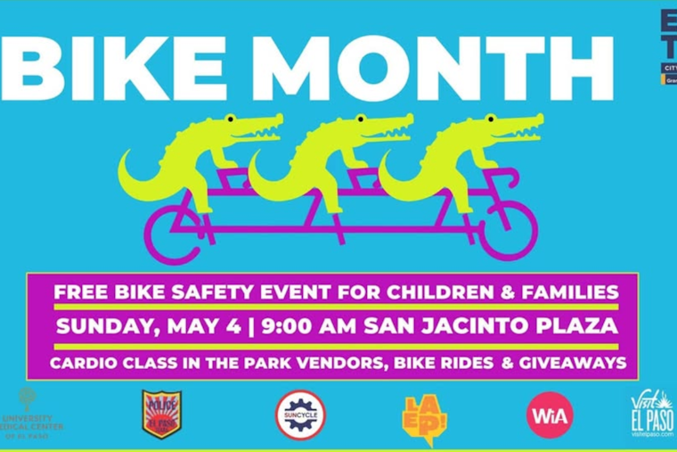 El Paso Embraces National Bike Month: Free Safety Event and Festivities at San Jacinto Plaza