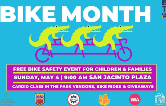 El Paso Embraces National Bike Month: Free Safety Event and Festivities at San Jacinto Plaza