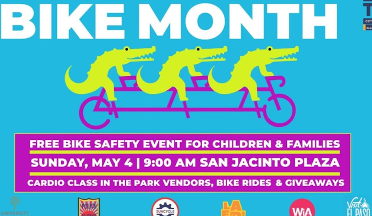 El Paso Embraces National Bike Month: Free Safety Event and Festivities at San Jacinto Plaza