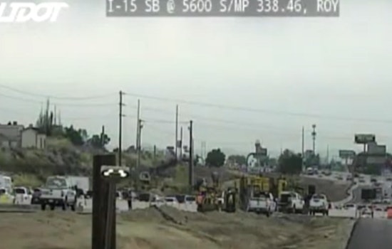 Emergency Sinkhole Repairs Cause Major Traffic Delays on I-15 Near Roy, Utah