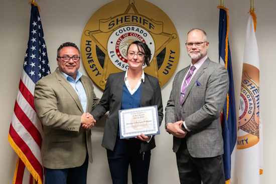 EPC Sheriff's Office Honors Detective Marissa Williams as March Sworn Employee of the Month