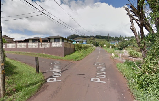 Extended Lane Closures on Pu'uwai and Po'ohiwi Roads in Kalāheo Due to Waterline Work