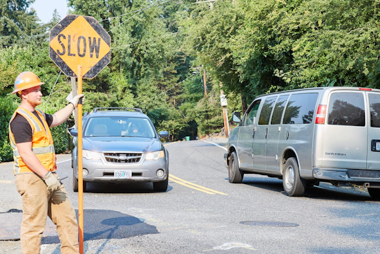 Extended Traffic Advisory: NE Airport Way Lane Closure in Portland Persists Amid Water Main Repair