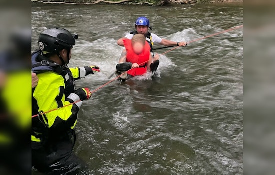 Family of Six, Including Three Children, Rescued from Pigeon River by Cocke County Swift Water Rescue Team