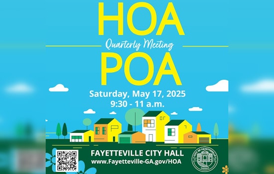 Fayetteville City Hall to Host Quarterly HOA/POA Meeting, Economic Strategy and Waste Services on the Agenda