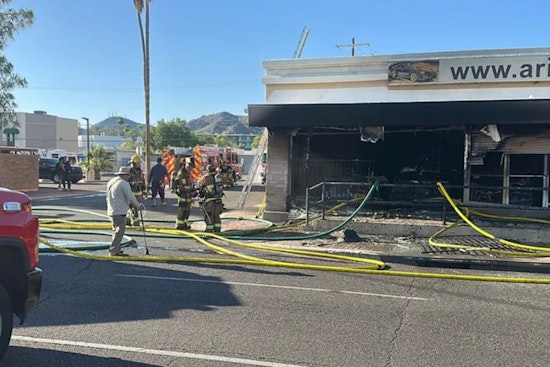 Flames Engulf Phoenix Classic Car Showroom, Destroying Several Vintage Vehicles