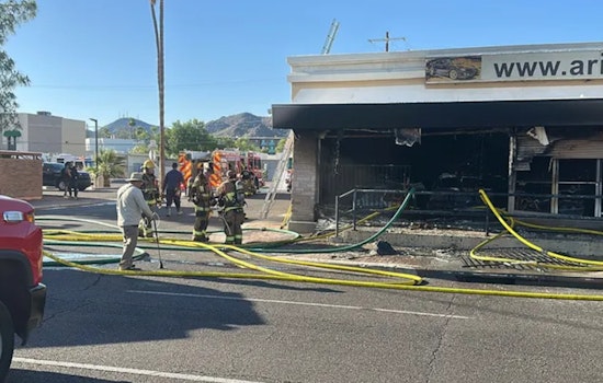 Flames Engulf Phoenix Classic Car Showroom, Destroying Several Vintage Vehicles
