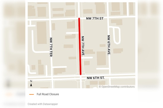 Fort Lauderdale Announces Nightly Road Closures on NW 7th Avenue for Sewer Upgrades May 19-30