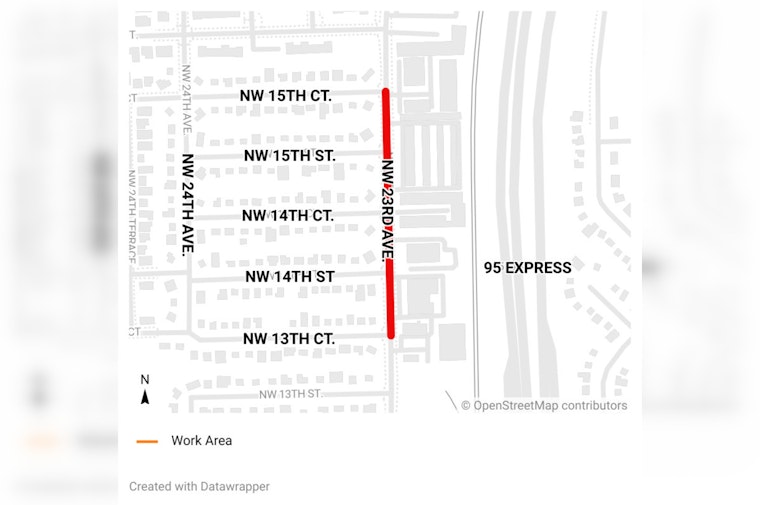 Fort Lauderdale Announces Sewage System Upgrades on NW 23rd Avenue, Commuters Advised on Construction Impact