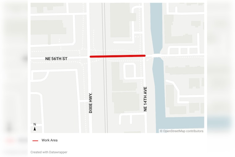 Fort Lauderdale Water Main Break Repaired, NE 56th Street Reopened to Traffic with Precautionary Boil Water Notice Issued