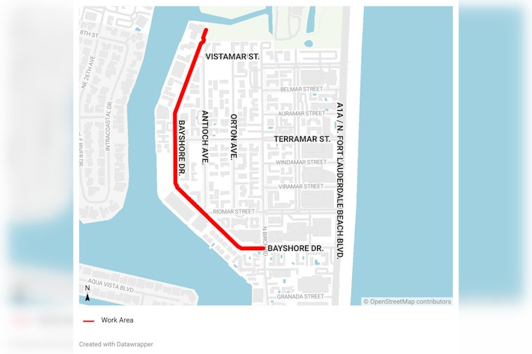 Fort Lauderdale's Bayshore Drive Set for Road Improvements Starting June 10