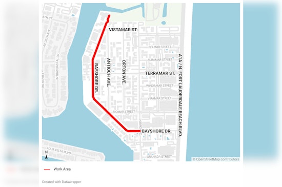 Fort Lauderdale's Bayshore Drive Set for Road Improvements Starting June 10