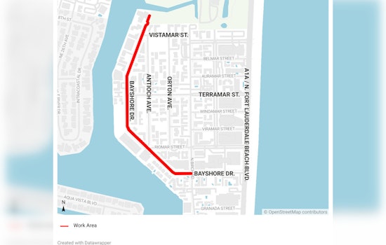 Fort Lauderdale's Bayshore Drive Set for Road Improvements Starting June 10