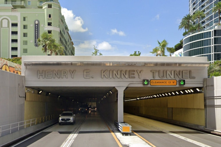 Fort Lauderdale's Henry Kinney Tunnel Scheduled for Overnight Cleaning, Expect Closures in June