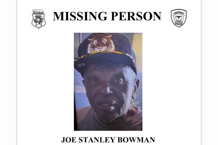 Fort Worth Police Seek Community Assistance in Search for Missing Joe Stanley Bowman
