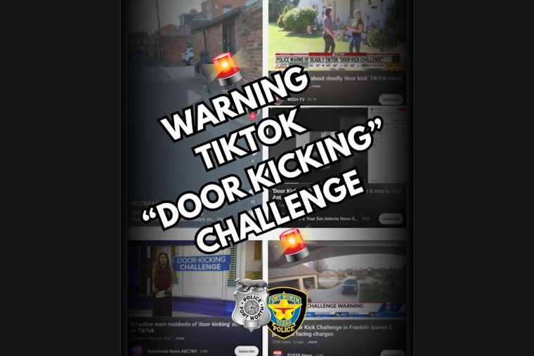 Fort Worth Police Warn Against 'Door-Kicking Challenge' Trend on Social Media