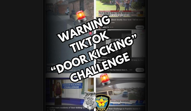 Fort Worth Police Warn Against 'Door-Kicking Challenge' Trend on Social Media