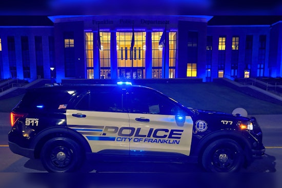 Franklin Police Department Honors Fallen Officers with Blue Lights for National Police Week