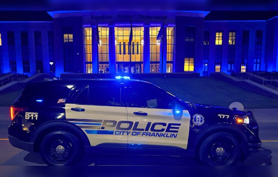 Franklin Police Department Honors Fallen Officers with Blue Lights for National Police Week