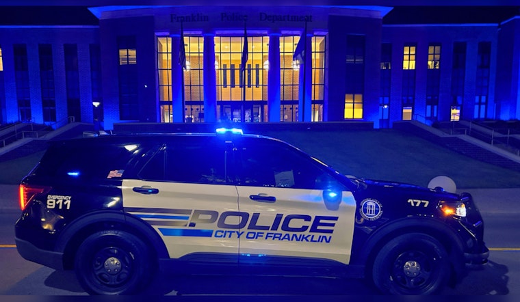 Franklin Police Department Honors Fallen Officers with Blue Lights for National Police Week