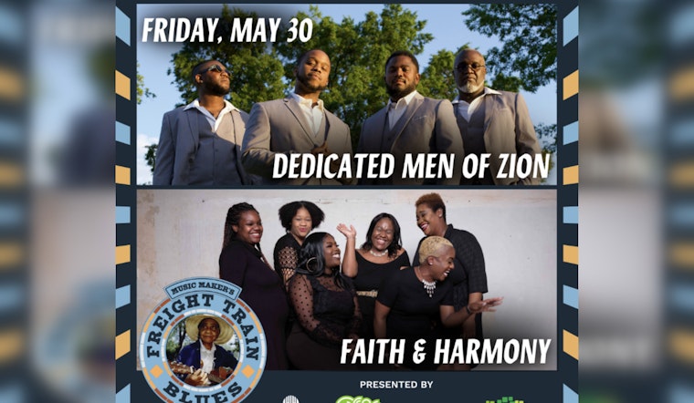 Freight Train Blues Concert to Enthrall Carrboro with Dedicated Men of Zion and Faith & Harmony