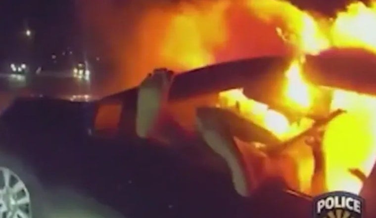 Goodyear Police Officer Dakota Berry Hailed as Hero for Saving Woman from Fiery Crash on Interstate 10