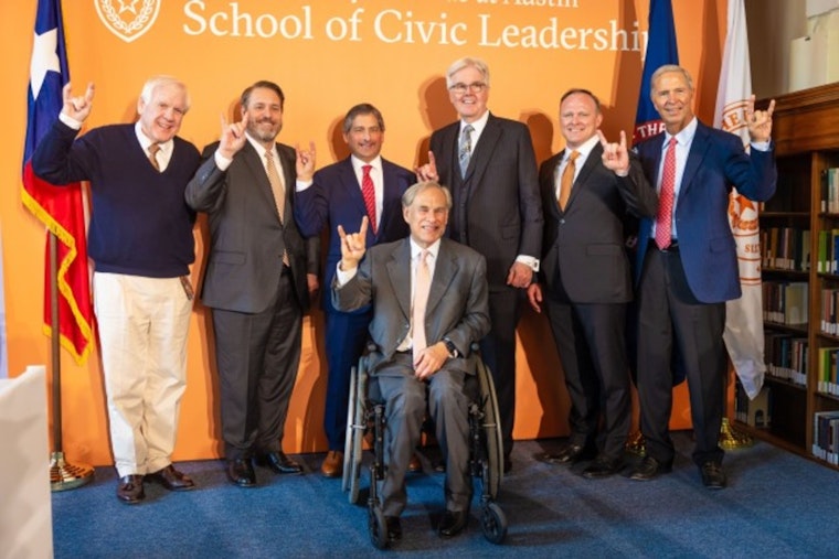 Governor Greg Abbott Announces $100 Million Endowment for UT Austin's School of Civic Leadership