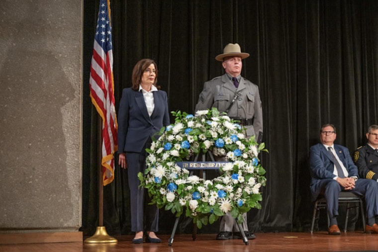 Governor Kathy Hochul Honors Fallen Heroes on Police Memorial Day in Albany
