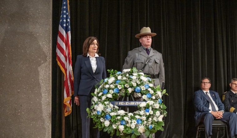 Governor Kathy Hochul Honors Fallen Heroes on Police Memorial Day in Albany